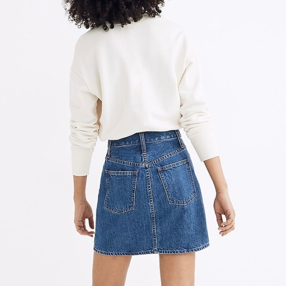 Madewell Rigid Denim Straight Mini Skirt - Picture 4 of 4